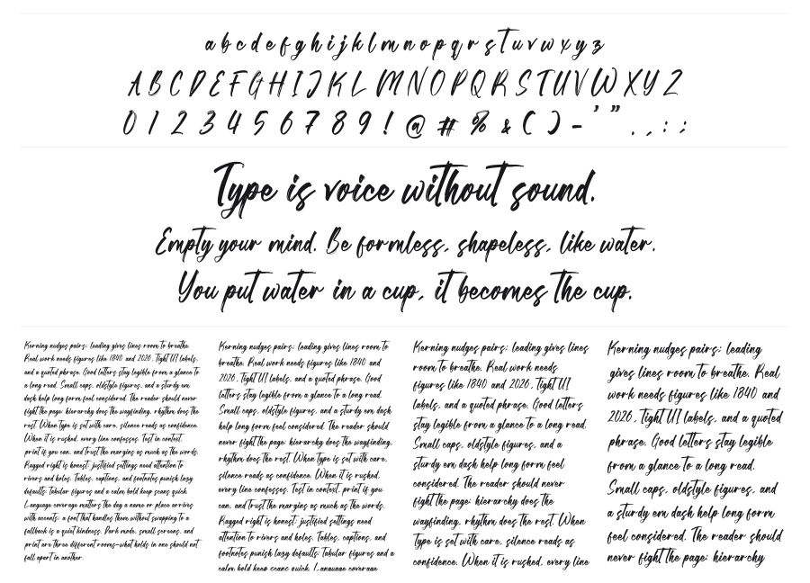Rinebold Gutisky specimen sheet