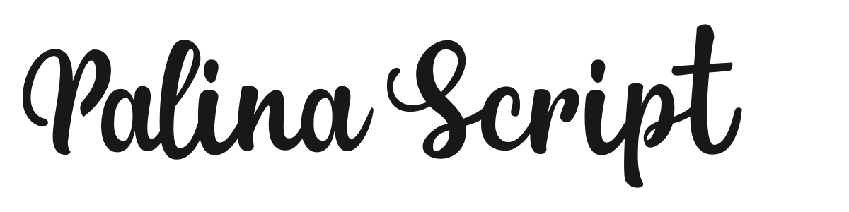 Palina Script preview