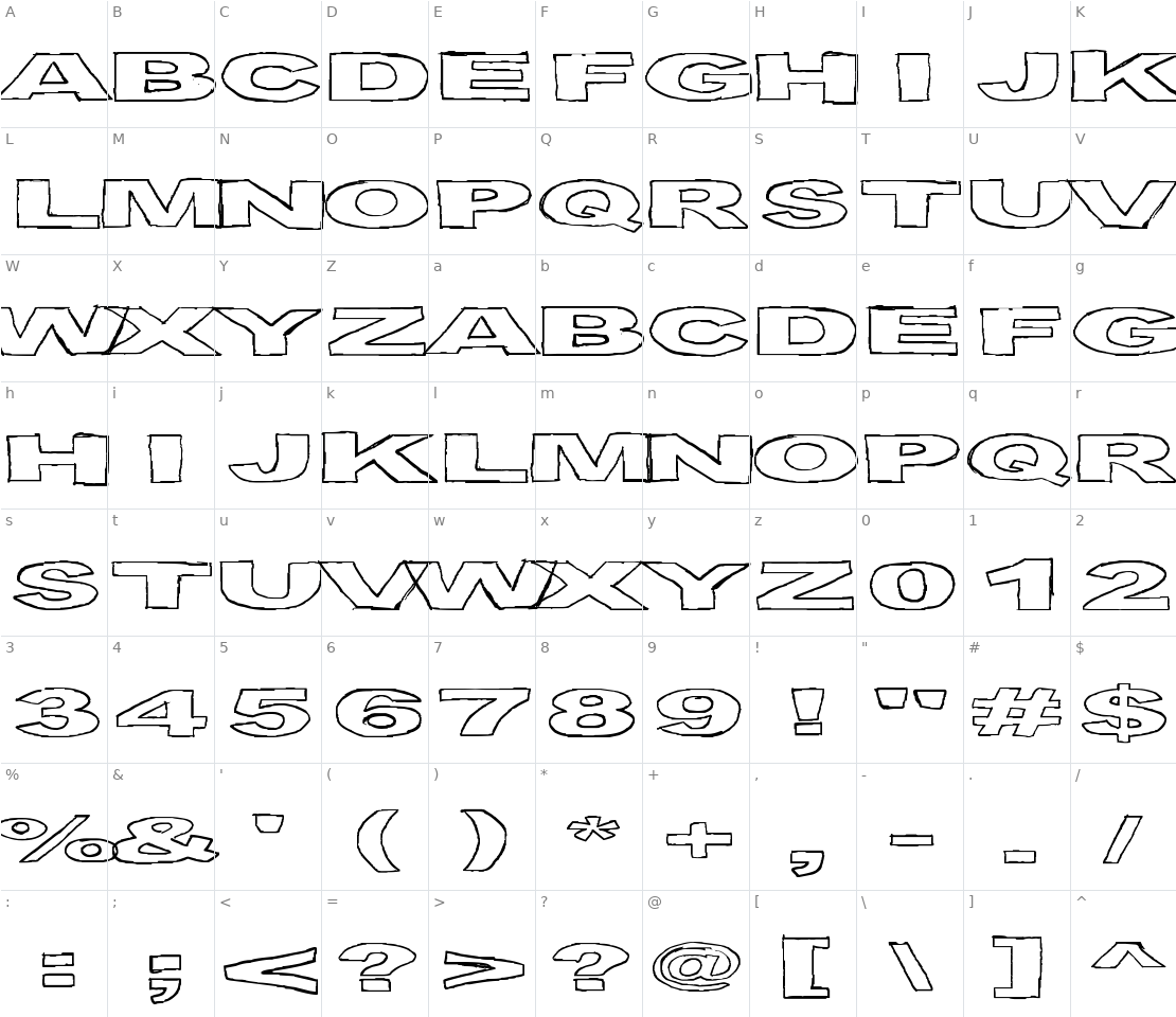 Character set for Birds Requiem