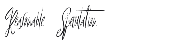 Reasonable Speculation preview