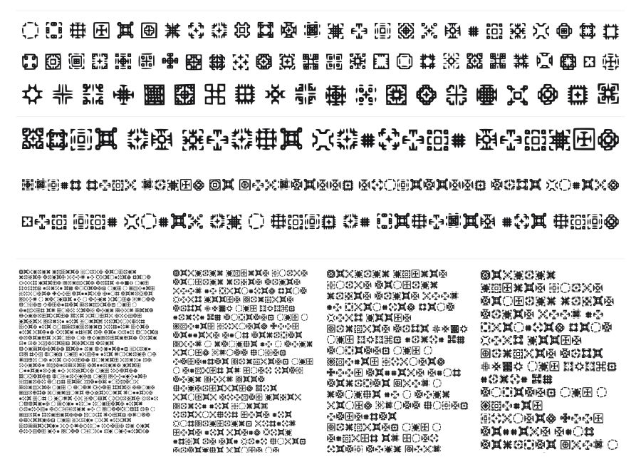 Glypha specimen sheet