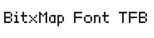 BitxMap Font TFB preview