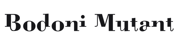 Bodoni Mutant preview