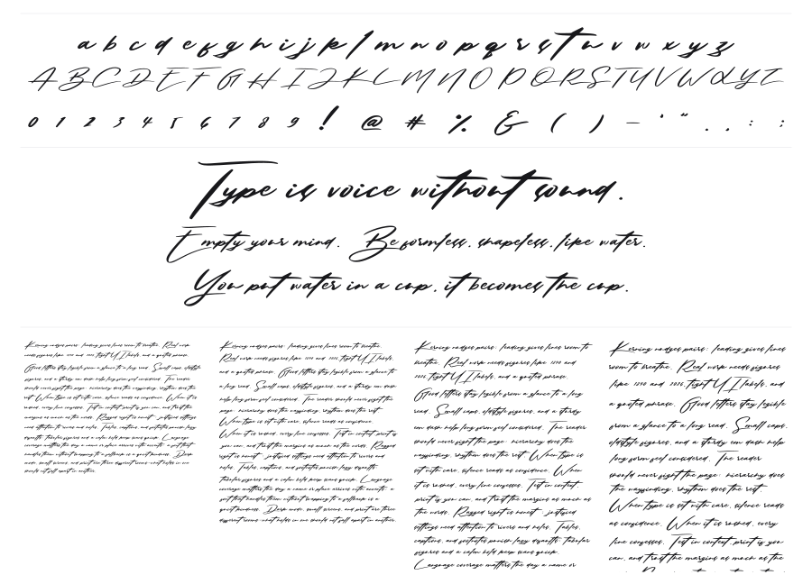 Solustion specimen sheet
