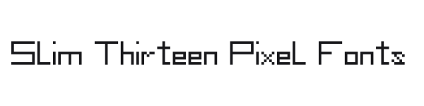 Slim Thirteen Pixel Fonts preview