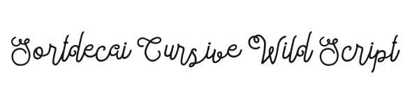 Sortdecai Cursive Wild Script preview