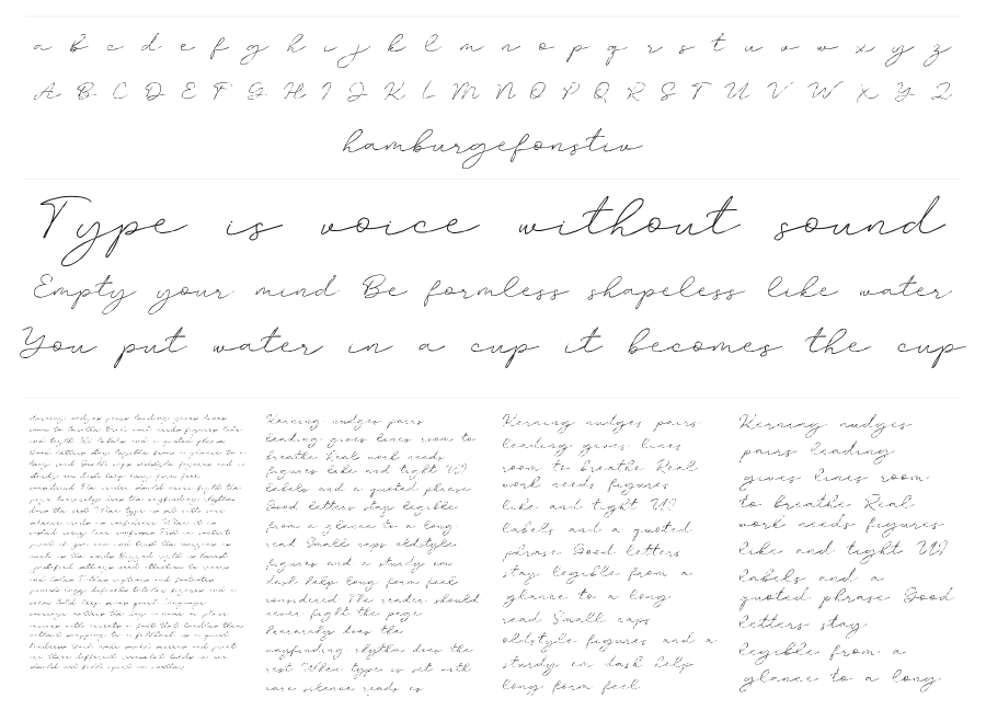 Amalina specimen sheet