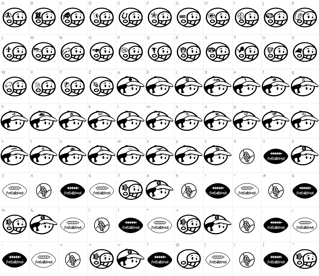 Character set for Sporto