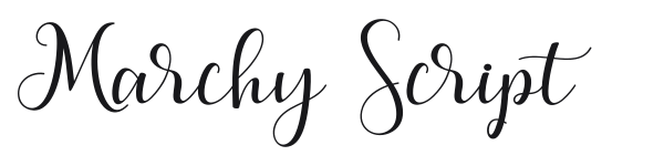 Marchy Script preview
