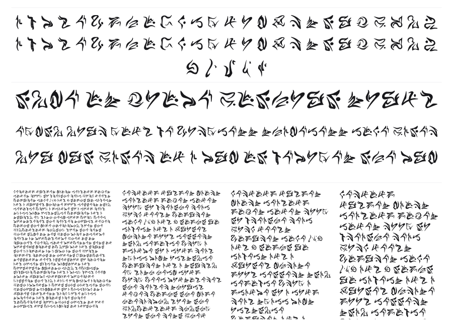 Estrangeiro specimen sheet