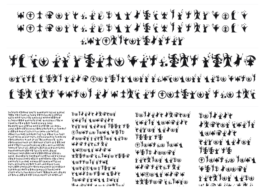 The Magical Ding St specimen sheet