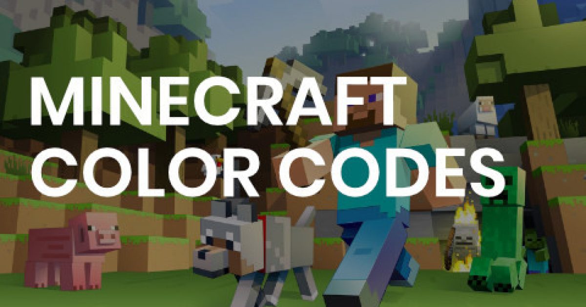 Minecraft Color Codes | Font and Colors