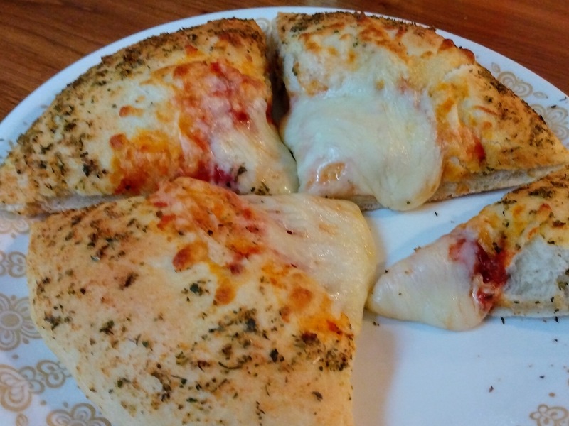 Slices of pizza on a plate