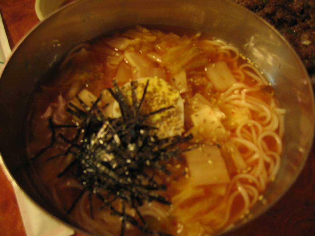 Meal photo: Kimchi Noodle Soup