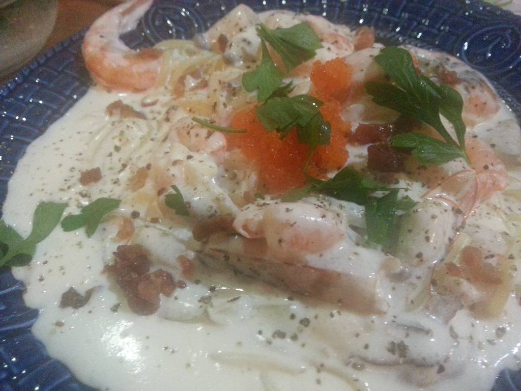 Meal photo: Shrimp Pasta with Cream Sauce