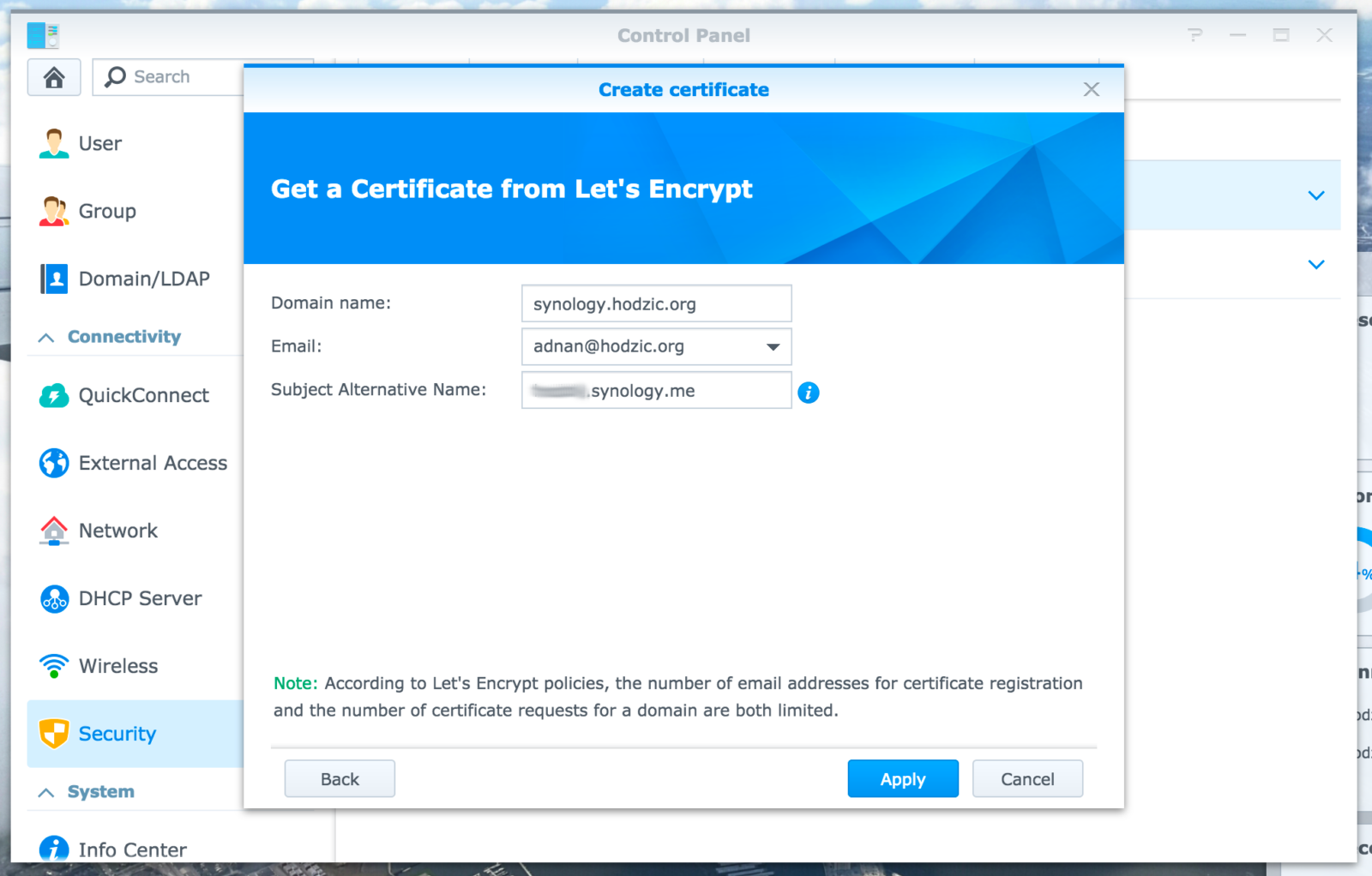 Secure (HTTPS) public access to Synology NAS using Let’s Encrypt (free ...