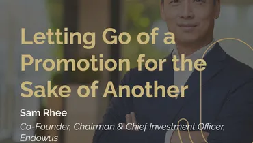 Episode 252 - Laying Down a Promotion for the Sake of Another with Sam Rhee