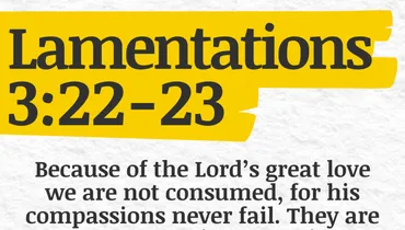 God's Great Faithfulness in Your Time of Need (Lamentations 3:22-23)