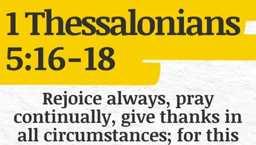 What Is God's Will for Me? (1 Thessalonians 5:16-18)