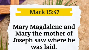 Lent - Holding Tight to the Promise (Mark 15:47)