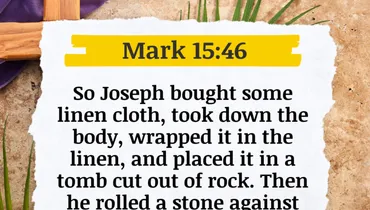 Lent - Jesus Buried In The Tomb (Mark 15:46)