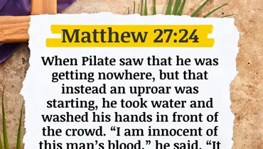Lent - Pilate Washes His Hands (Matthew 27:24)