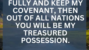 A Reminder of God's Covenant (Exodus 19:5)