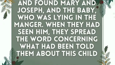 The Shepherds Visit Jesus (Luke 2:16-17)