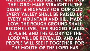 Shouting for Jesus! (Isaiah 40:3-5)