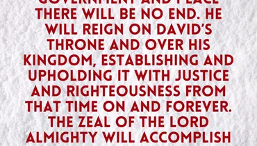 The Birth of the King (Isaiah 9:7)