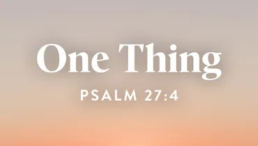 One Thing (E1)