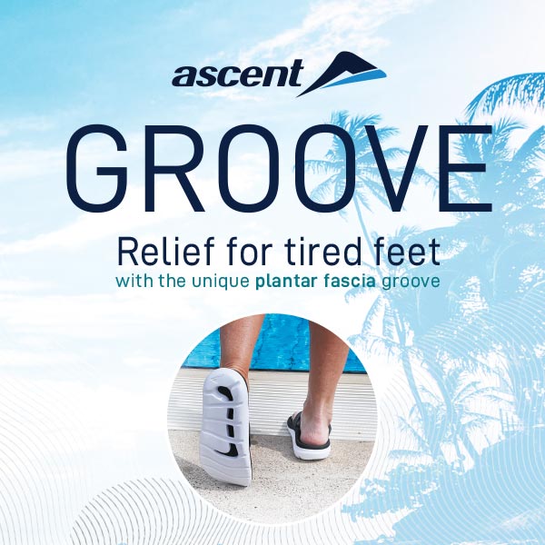 Groove Thong for Tired Sore Feet Plantar Fasciitis Footwear