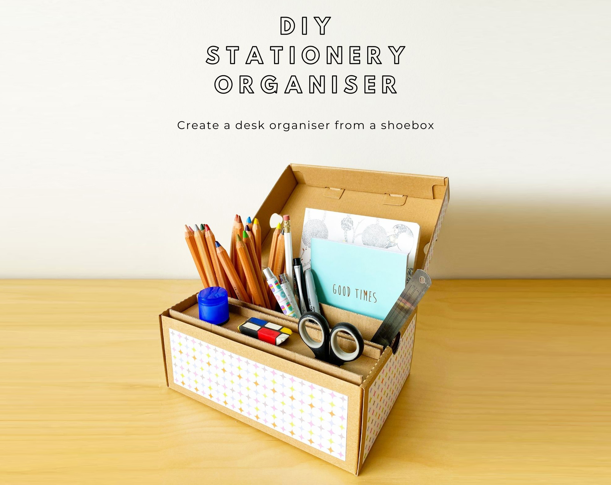 DIY Sticker Storage Box _ How to make sticker box at home _ Organizer box 