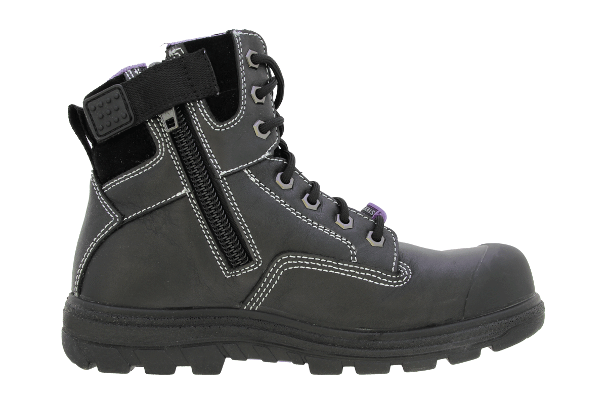 narrow steel toe boots