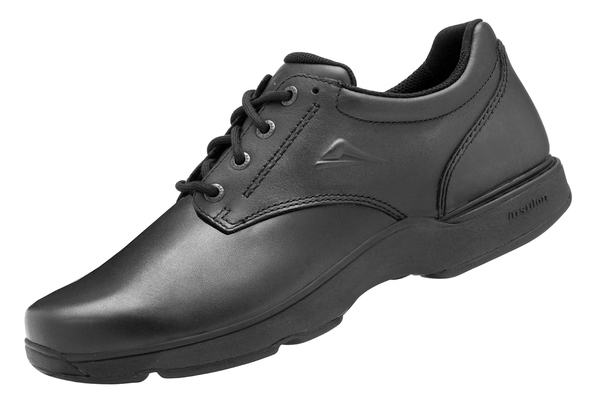 black school leather shoes