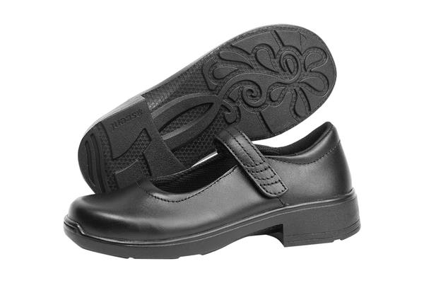 ascent black school shoes