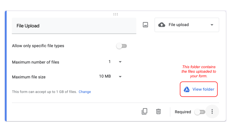 Image showing how to access the file upload folder