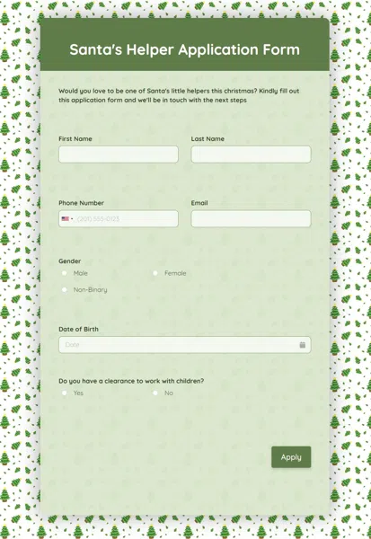 Giveaway Entry Form Template