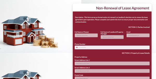 Non Renewal Of Lease Agreement template
