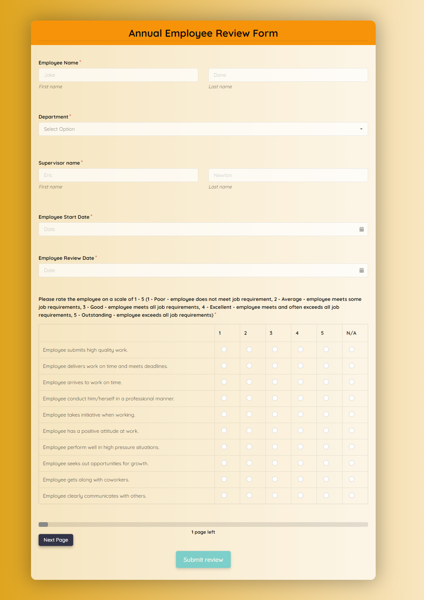 Free Online Form Templates