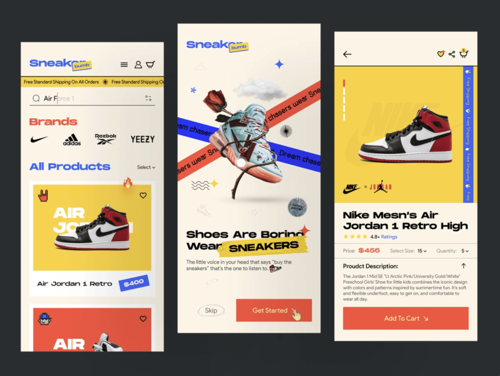 Webdesign Trends, die uns bisher in 2022 überzeugt haben! 5 Webdesign Trends Retro Mobil