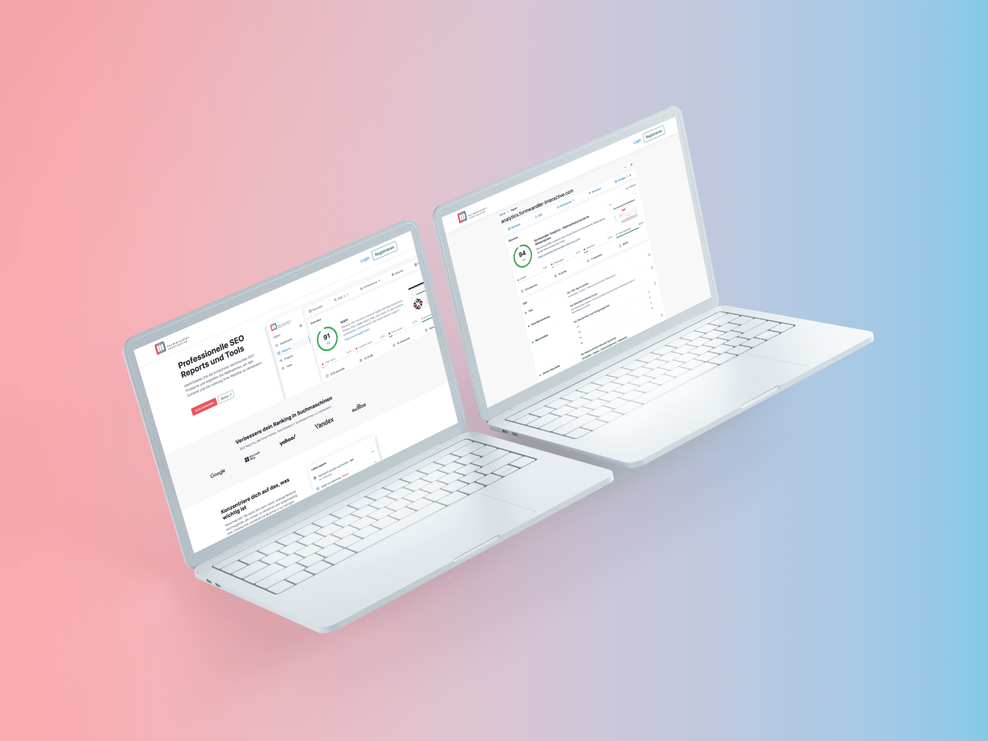 SEO Reportings und Analysen formwandler