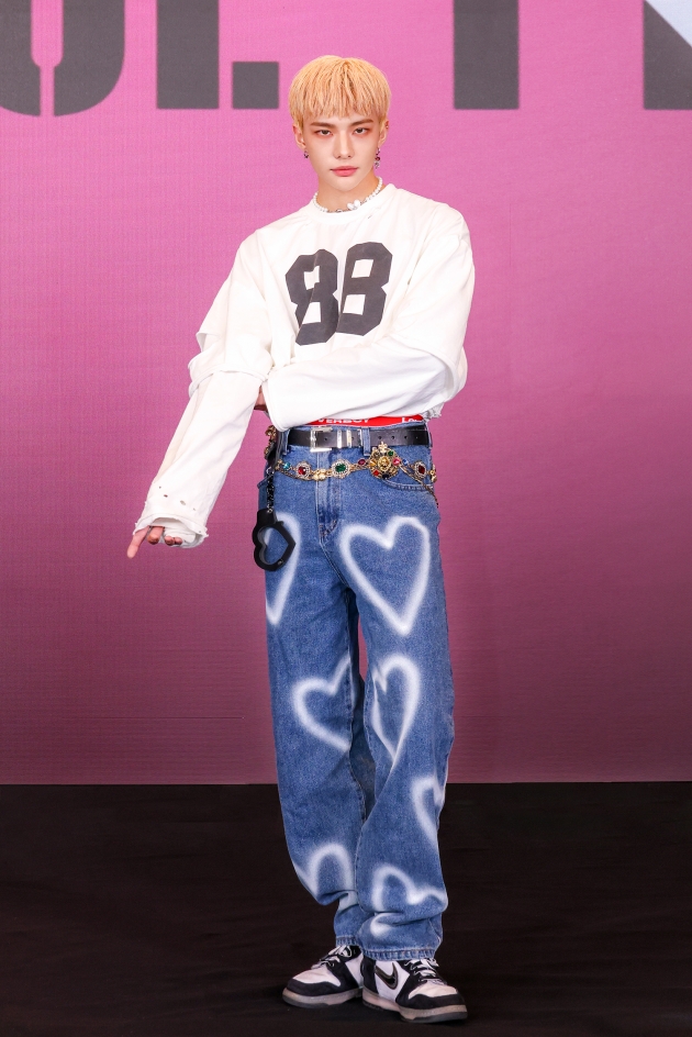 ハートデニムパンツ/[unisex] heart denim pants (blue) – 60