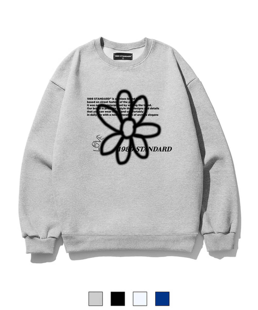 【Feature Item】1989STANDARD / BW フラワースウェットシャツ-eyeCatch