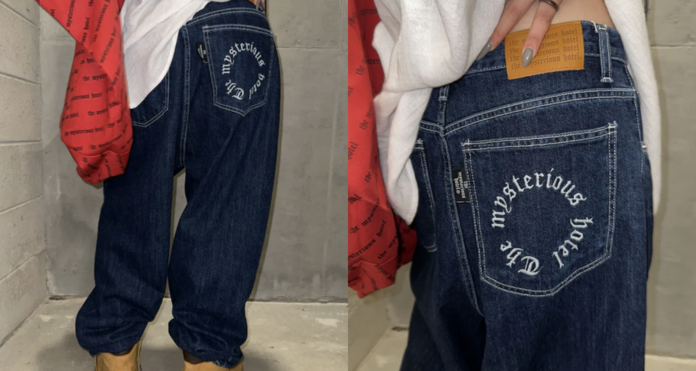 デニムカラーෆ‪bagチャーム☺︎✨ Kenshin_カモフラオーバーデニムパンツ DPB73348 – CRAMMY
