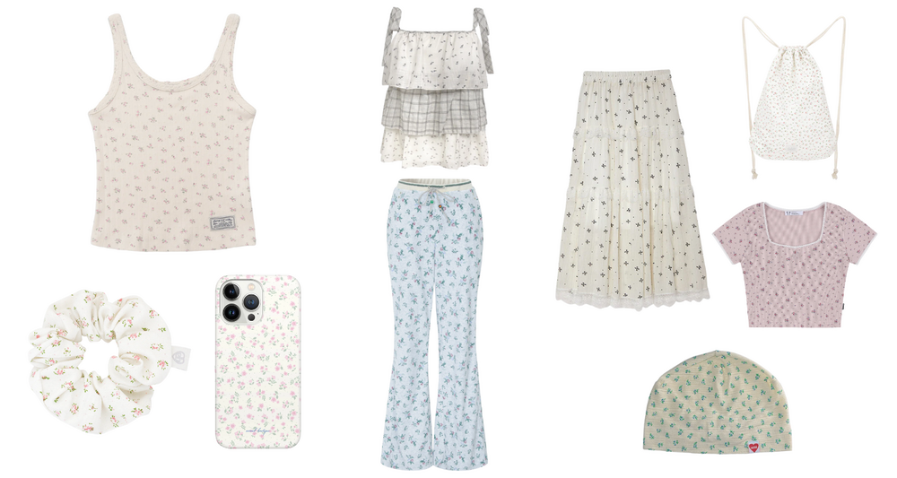 *｡ﾟ𖧷エモ儚い 小花柄アイテム𖧷* ⁺.