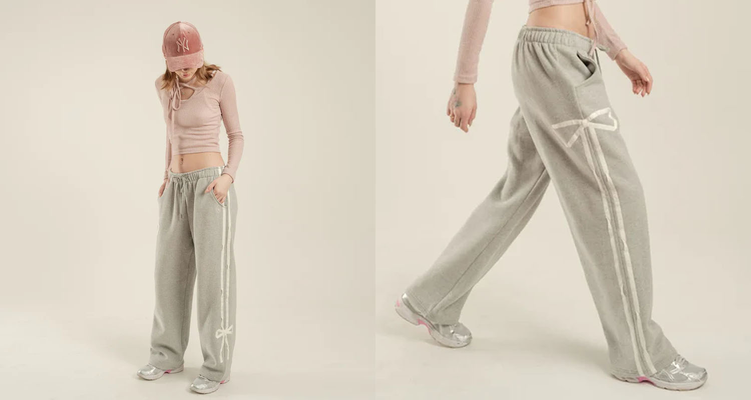 大人可愛い！リボンスウェットパンツ特集