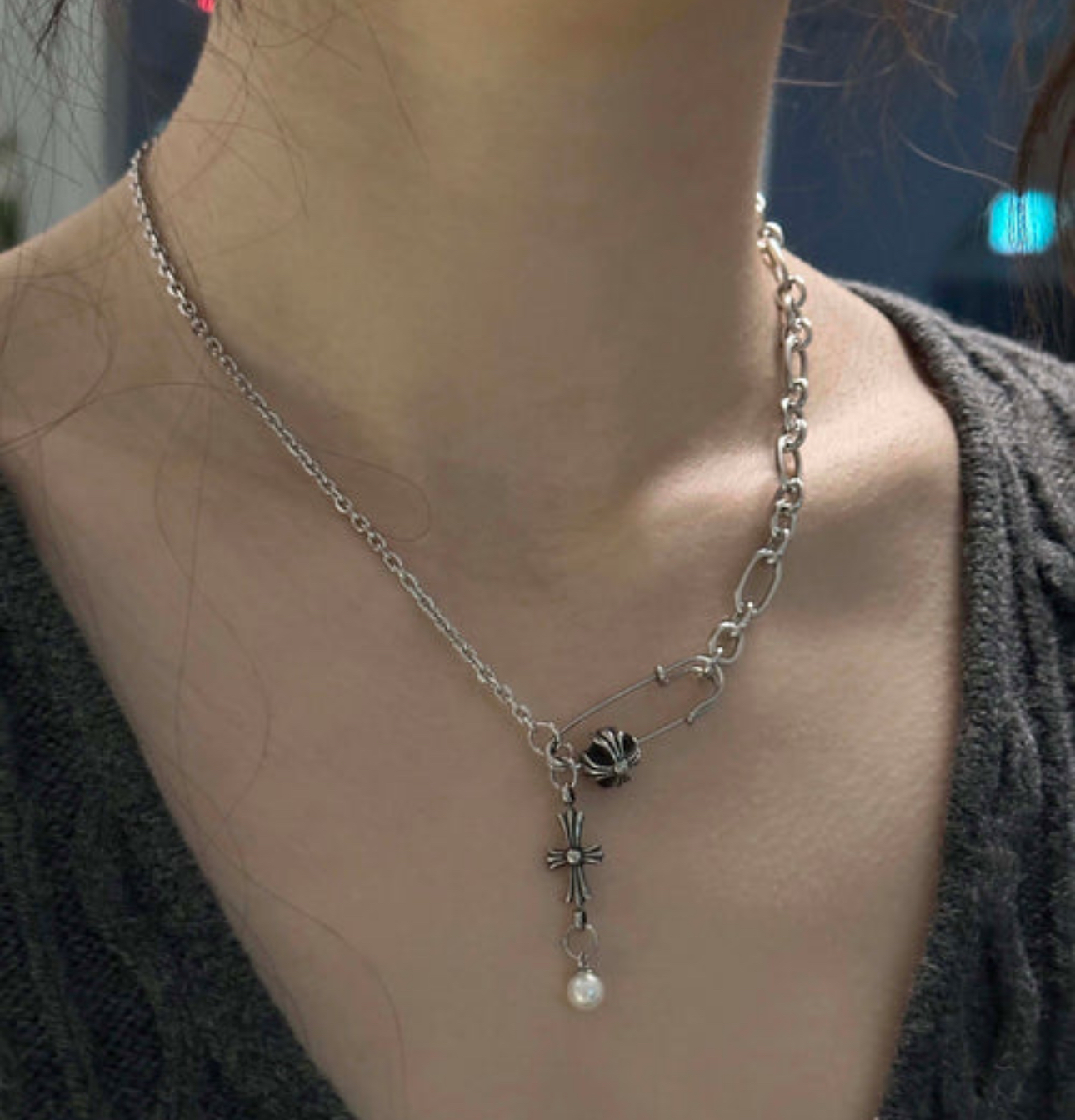 【SOPHIEBUHAI】パール ドロップペンダントネックレス（関税込） org.jpg