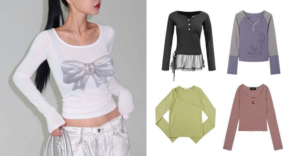 今はぴったりが気分！タイトシルエット長袖Tシャツ特集