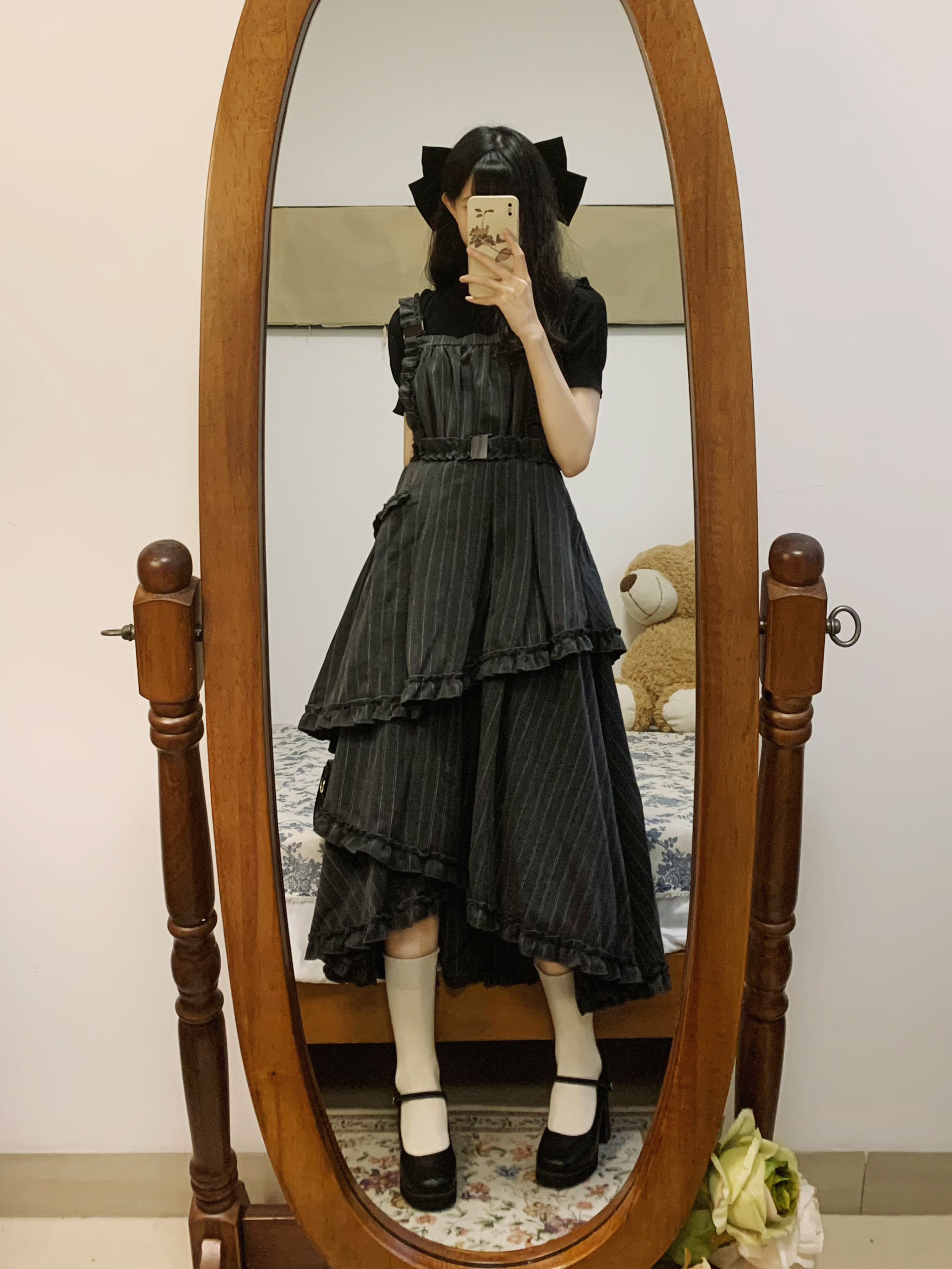 RUFFLE STRAP DRESS ラッフルストラップドレス-